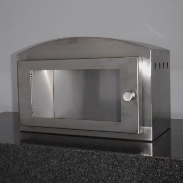 Jewish Cemetery Candle Box - Heavy Duty Stainless Steel